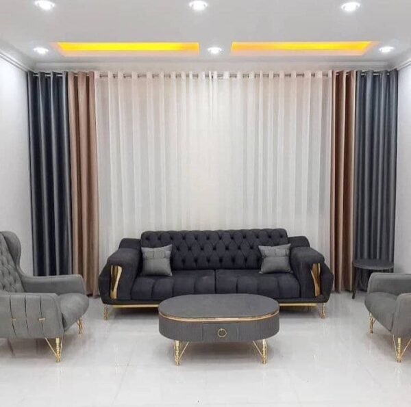 ست پرده خاکستری