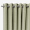 Mila Celadon Curtains-Eyelet-3 پرده پانچ چهار - ارتفاع دلخواه